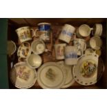 A collection of pottery to include Wedgwood Peter Rabbit to include baby plates, mugs etc amongst
