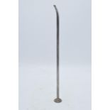 A hallmarked silver candle snuffer in the form of a blowpipe, potentially Sampson Mordan & Co London