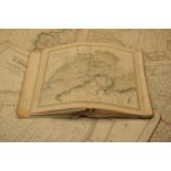 A bundle of map sheets from Cassell's Complete Atlas plus maps from Russels General Atlas of