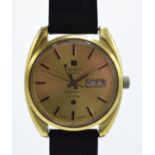 Tissot Seastar Automatic wristwatch on leather strap, Swiss made. Untested. Some scratching to the