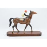 Beswick Walking Racehorse and Jockey 1037. In good condition with no obvious damage or restoration