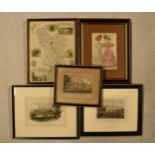 Local interest: a collection of engravings and similar to include Alton Towers Staffordshire,