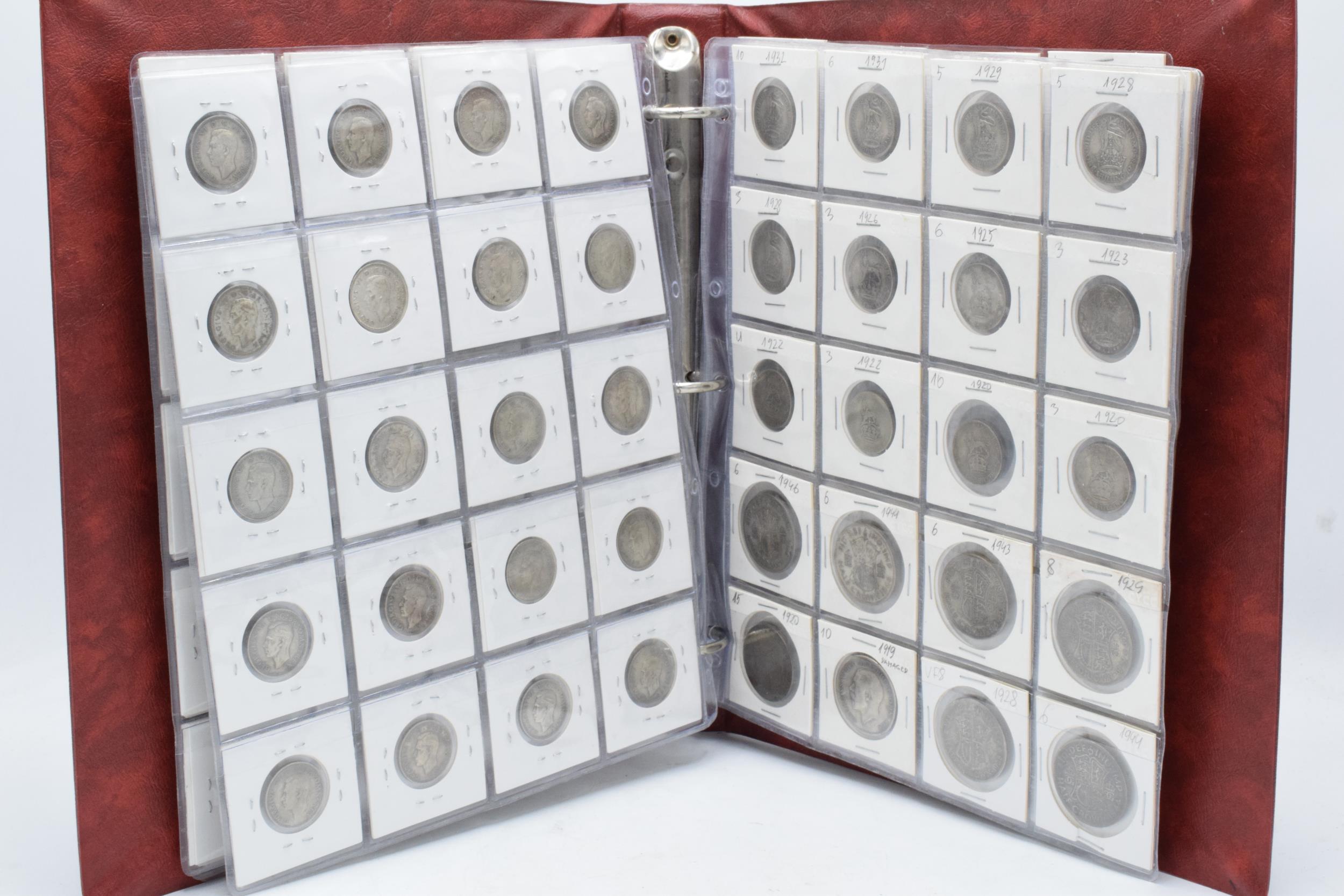 A large collection of British silver coins to include 0.925 examples (pre-1920) but mainly 0.50