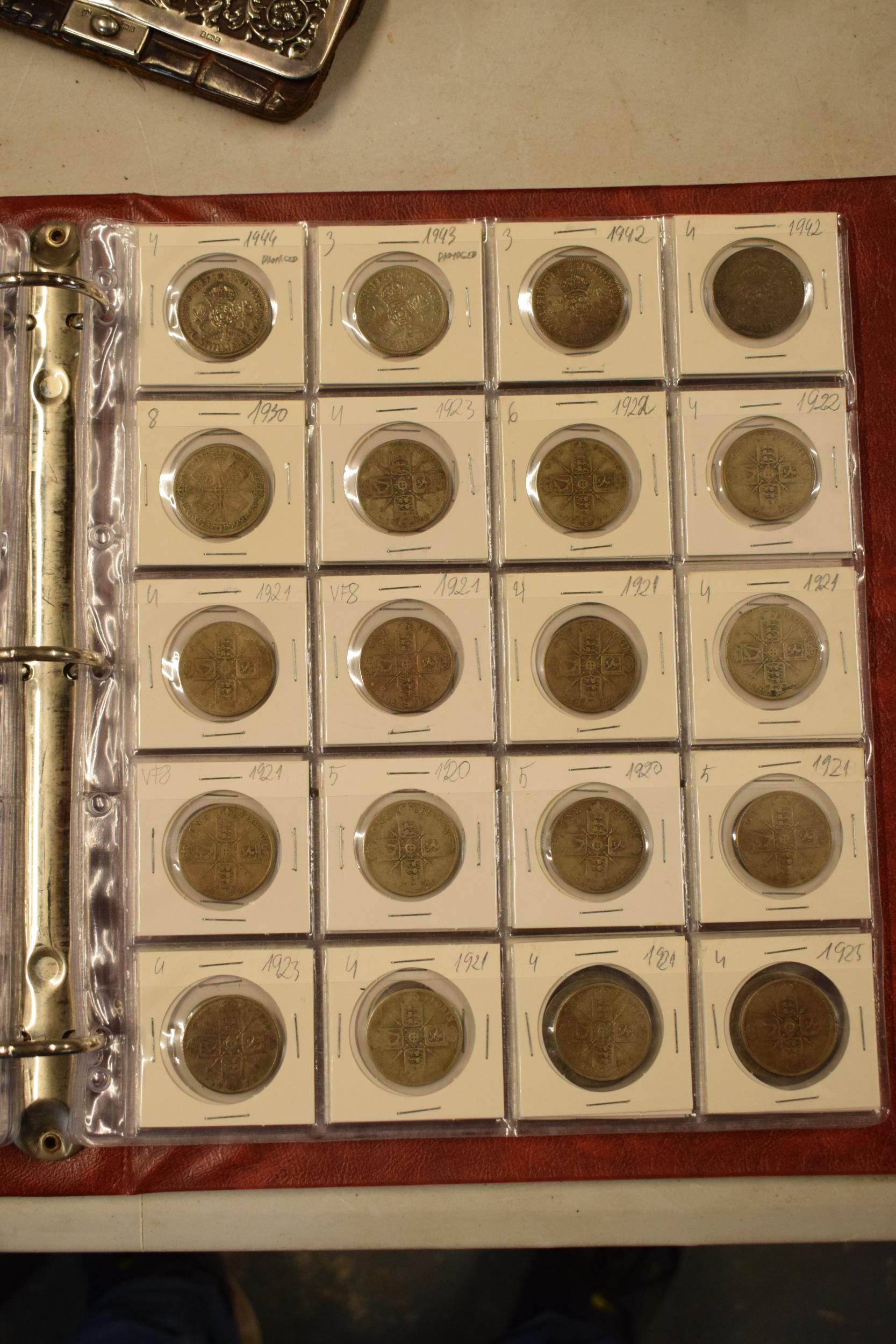 A large collection of British silver coins to include 0.925 examples (pre-1920) but mainly 0.50 - Image 8 of 11