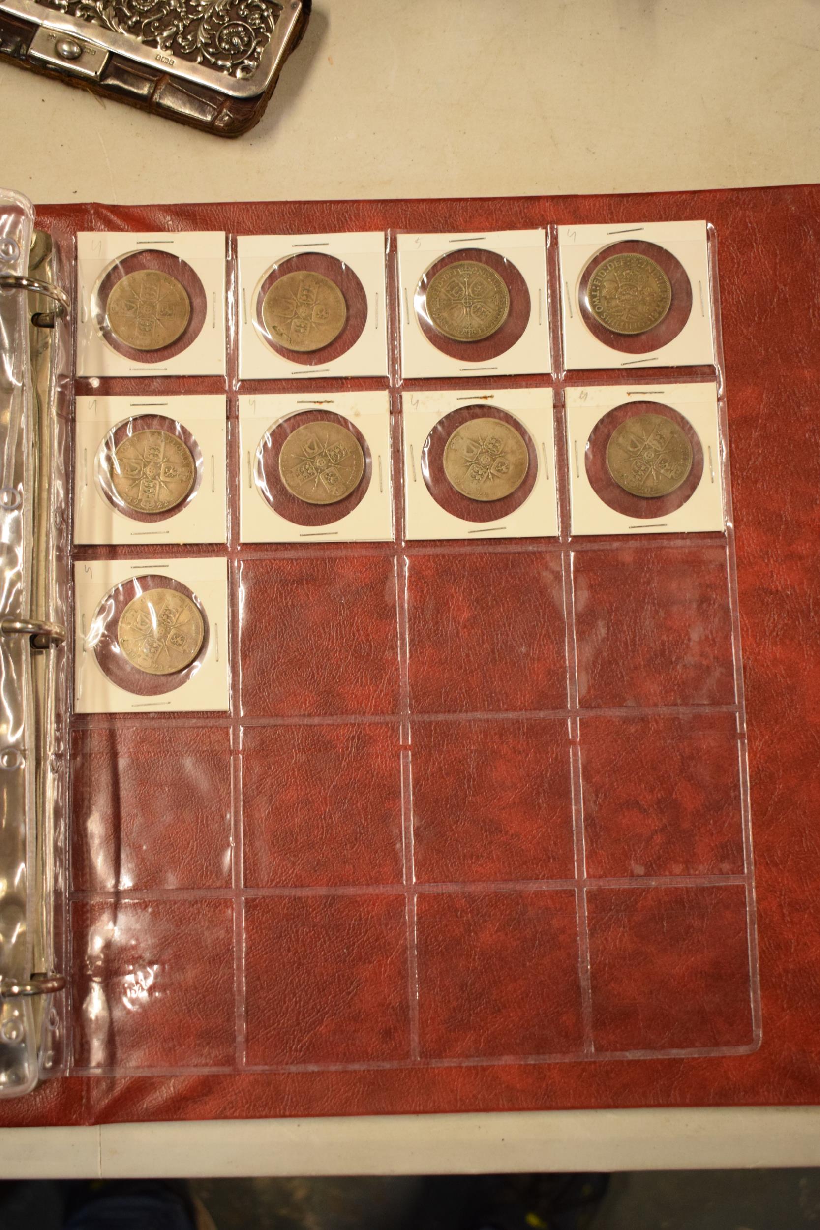 A large collection of British silver coins to include 0.925 examples (pre-1920) but mainly 0.50 - Image 11 of 11