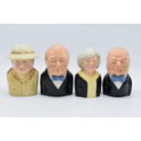 A collection of Bairstow Manor pottery Prime Minsister Toby jugs to include Winston Churchill in