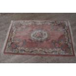 G H Frith oriental rectangular rug. 258 x 153cm Generally in average used condition with some