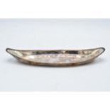 A 19th century silver plated snuffer tray. 23cm long.