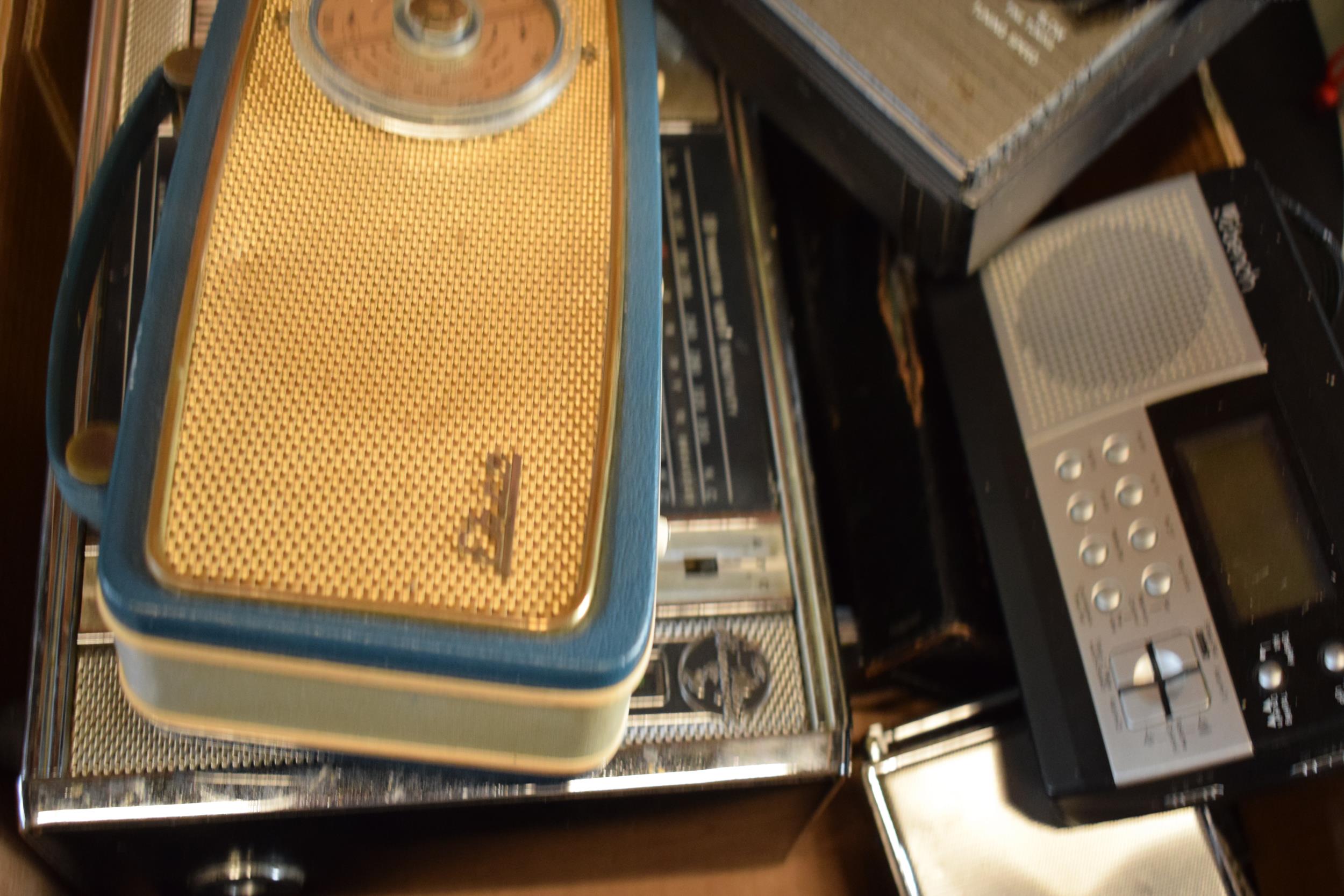 A mixed collection of radios and similar items to include Ekco example, Sanyo Transworld, Sanyo RP - Image 2 of 3