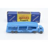 Matchbox Moko Lesney Accessory Pack No.2, Bedford Car Transporter, pale blue with black lettering,