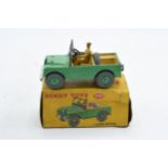 Boxed Dinky Toys No. 340 Land Rover comprising of green body with matching hubs, tan interior and