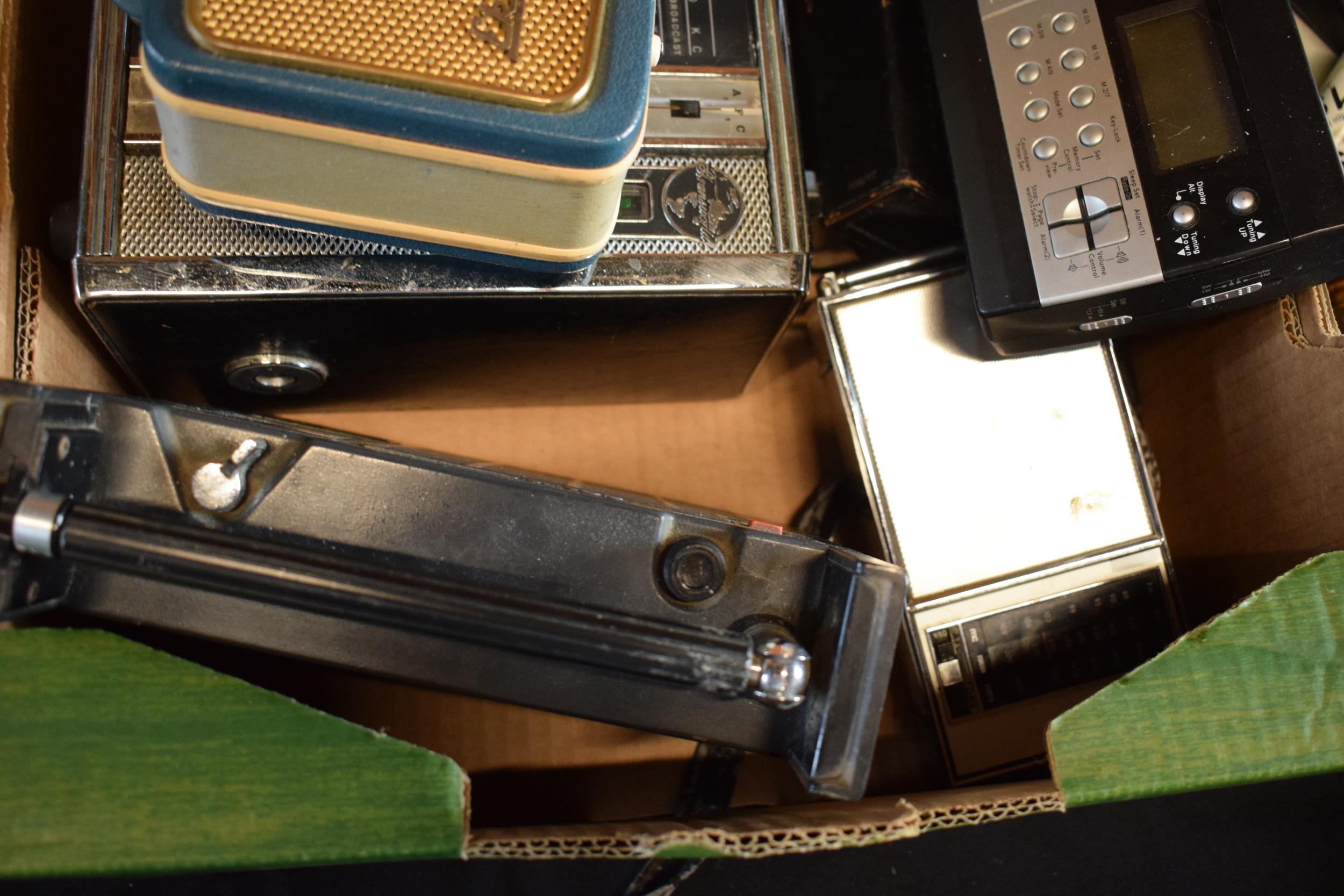 A mixed collection of radios and similar items to include Ekco example, Sanyo Transworld, Sanyo RP - Image 3 of 3