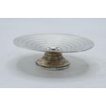 Silver Art-Deco pedestal dish. Birmingham 1934. 2.66 oz / 82.6 grams.