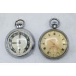 A pair of top-wind pocket watches to include an Ingersol example and a H Samuel of Manchester '