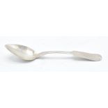 A 19th century silver New York teaspoon H I Sawyer. 15cm long.