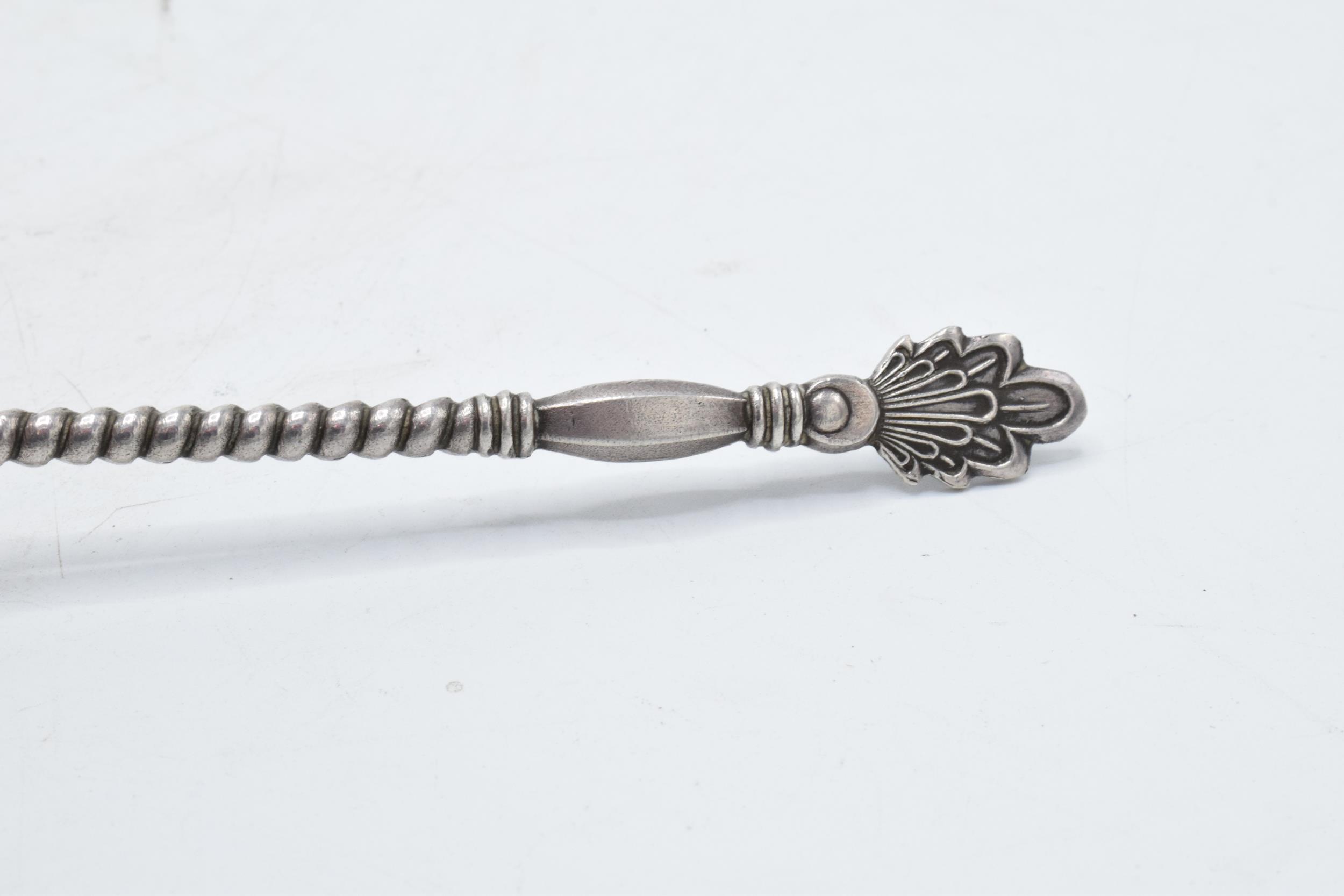 A large Soviet Russian silver spoon Kiev 1964. 54.5 grams. 19cm long. - Image 2 of 7