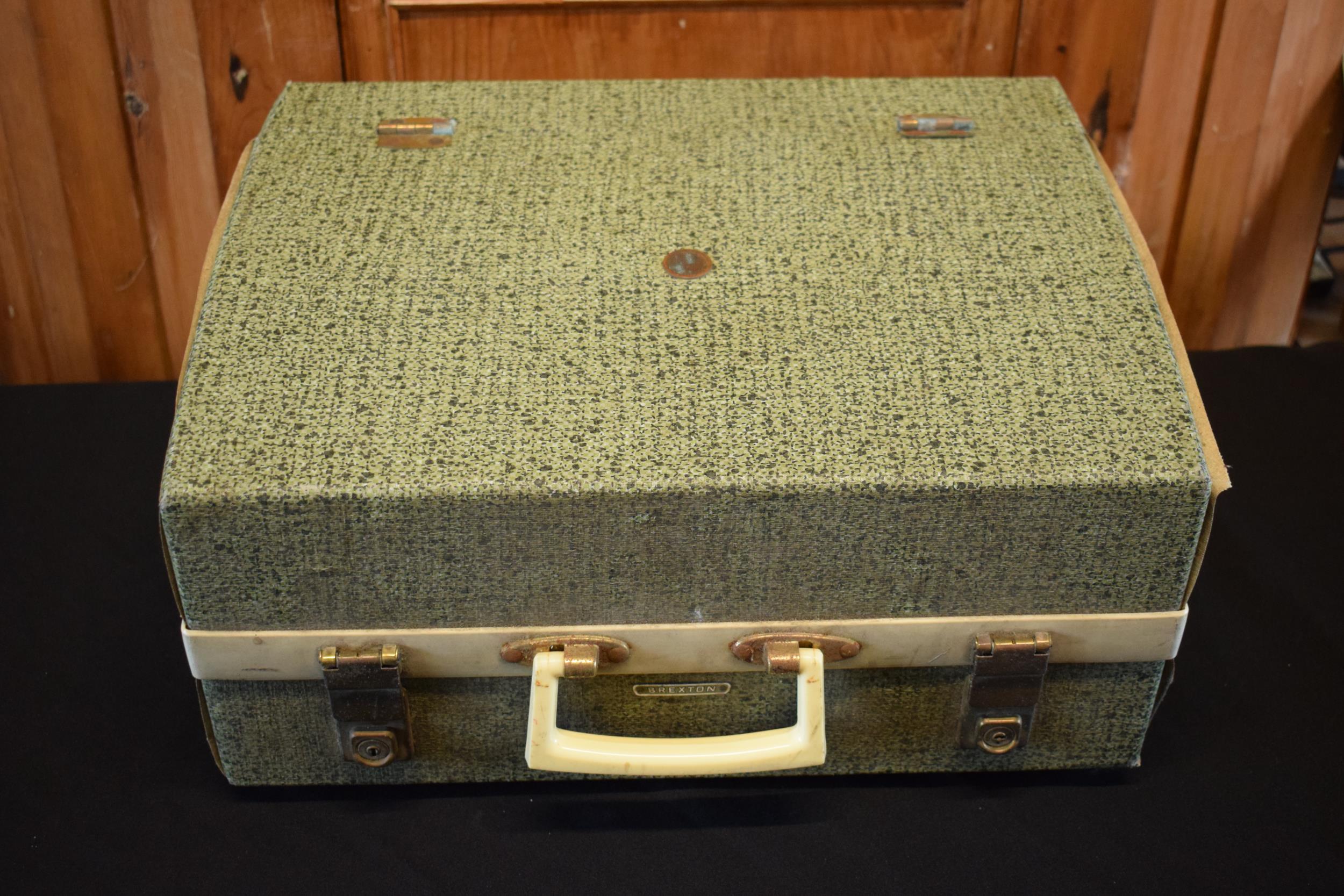 A vintage Brexton picnic case and contents. - Image 3 of 6