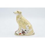 Royal Crown Derby paperweight in the form of a Labrador. 16cm tall. First quality with stopper. In