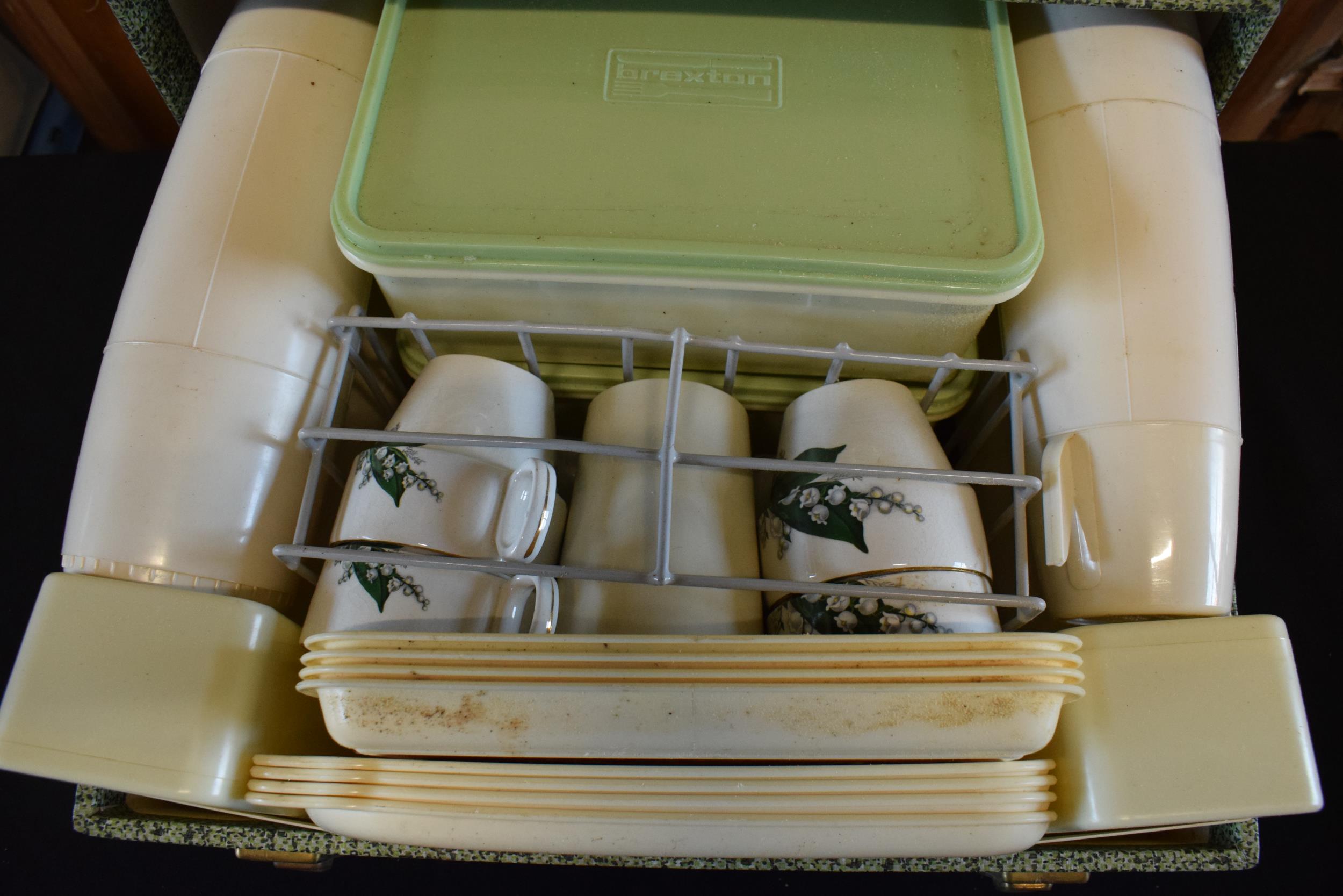 A vintage Brexton picnic case and contents. - Image 6 of 6