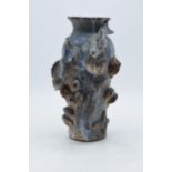 A 20th century contemporary studio pottery shouldered vase with 3d fish and similar ocean