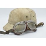 A vintage helmet 'The Corker Mark II' made by J.Compton Sons & Webb Ltd together with vintage