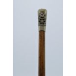 A North Staffs Regiment Army Swagger Stick. 52.5cm long.