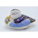 Royal Crown Derby paperweight in the form of a Duck. First quality with ceramic stopper. In good