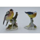A pair of Royal Doulton birds to include a Chaffinch and a Blue Tit (2). In good condition with no
