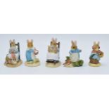 A collection of Border Fine Arts Studio World of Beatrix Potter figures to include Mrs Rabbit with