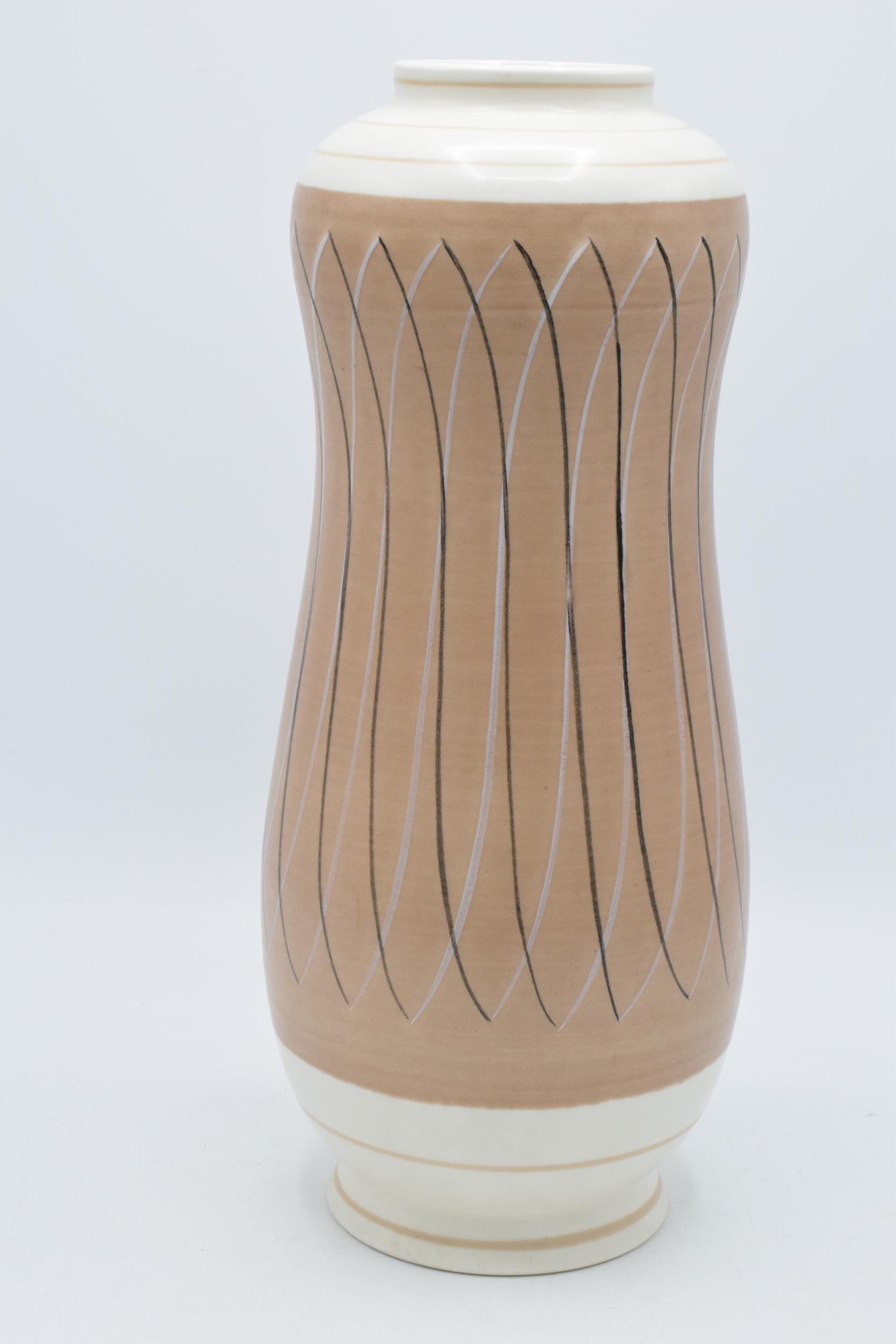 Poole Pottery Freeform peanut vase in the 'PRB' pattern shape 701, H 33cm In good condition with