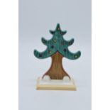 Wedgwood Bizarre by Clarice Cliff Christmas Tree, 14cm tall. In good condition with no obvious