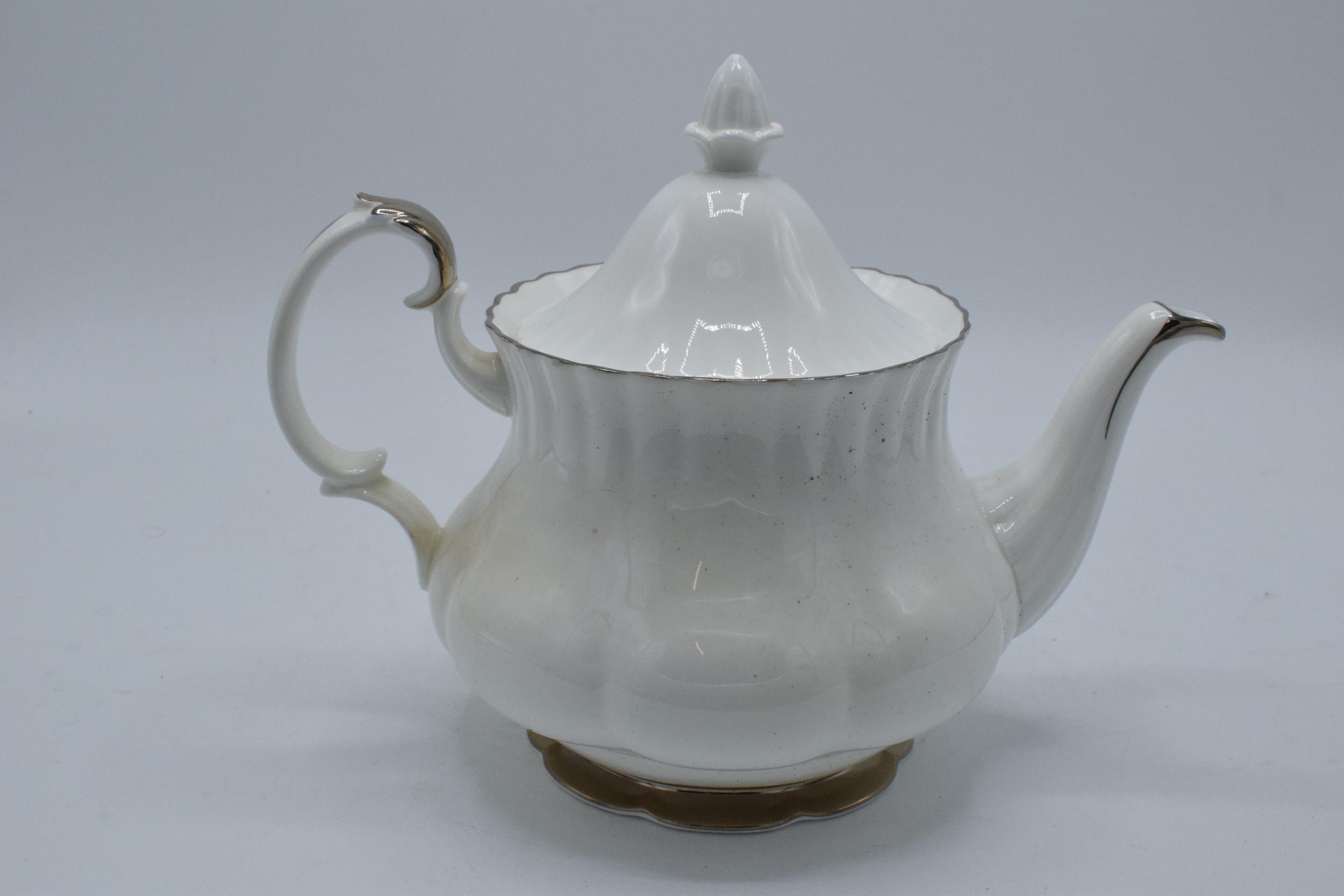 Large Royal Albert teapot in the Chantilly design In good condition with no obvious damage or - Image 2 of 3