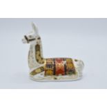 Royal Crown Derby paperweight Llama. First quality with stopper. In good condition with no obvious