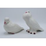 A pair of vintage Casa Pupo of London white doves (2). 21cm long. In good condition with no