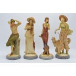 A collection of Royal Doulton Classique figurines on marble bases to include Naomi CL3996, Stephanie