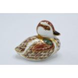 Royal Crown Derby paperweight in the form of a Bakewell Duckling. First quality with stopper. In