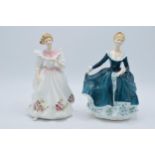 Royal Doulton figures Janine HN2461 and Gillian HN3742 (2). In good condition with no obvious damage