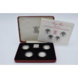 Royal Mint issue: £1 Silver Proof collection 1984 - 1987 representing designs for Scotland, Wales,