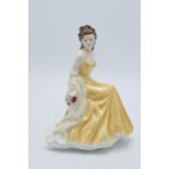 Royal Worcester lady figure Golden Wedding Anniversary Golden Moments In good condition with no