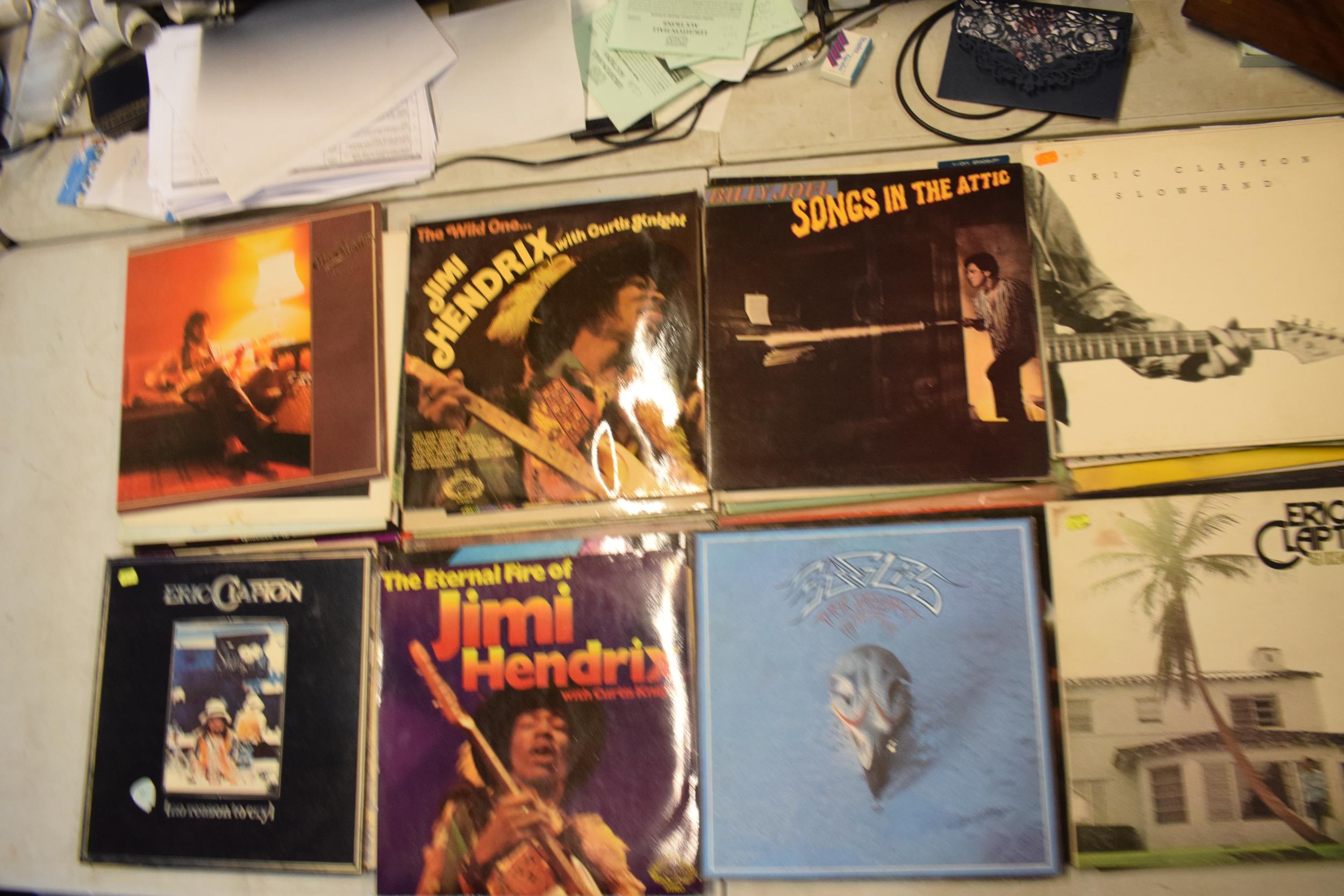 A collection of vinyl records to include artists such as Eric Clapton, Yes, Wishbone Ash and other - Image 5 of 6