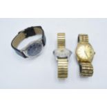 A trio of Gents wristwatches to include a Sekonda 17 jewels, Ingersoll 17 jewels and one other (