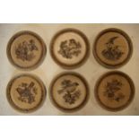 A set of 6 Poole Pottery Barbara Linley Adams British Garden Bird stoneware plates, all number