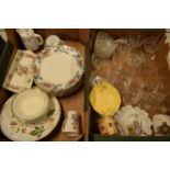A mixed collection of items to include Booths Floradora plates, 19th century pottery plaques,