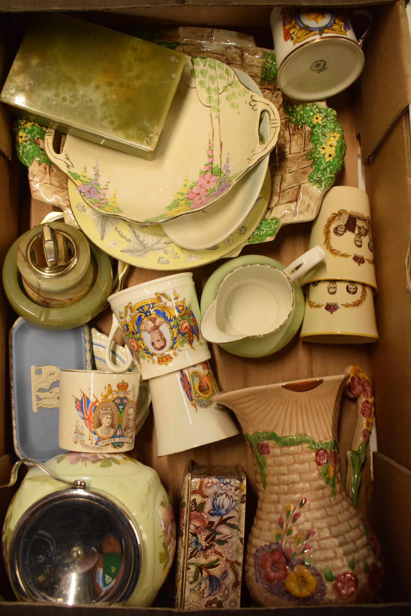 A mixed collection of items to include glassware, coronation mugs and beakers, pottery, - Image 2 of 3