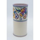 Carter Stabler Adams Ltd Poole pottery floral vase in the ED pattern (af). 22cm tall. In good