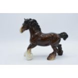 Beswick brown gloss cantering shire 975 In good condition with no obvious damage or restoration.