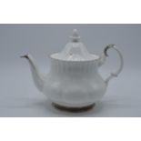 Large Royal Albert teapot in the Chantilly design In good condition with no obvious damage or