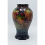 Moorcroft Flambe Leaf and Berry inverse baluster vase, circa 1930s, 24cm tall (Restoration to base).