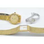A trio of vintage watches to include a ladies Rotary, a Roamer and a Tissot Seastar (3). All