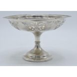 Silver pedestal bowl, Sheffield 1920, 167.5 grams. 10.5cm tall.